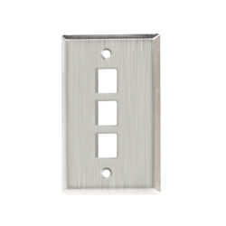 Stainless Steel Faceplate - 3 Port