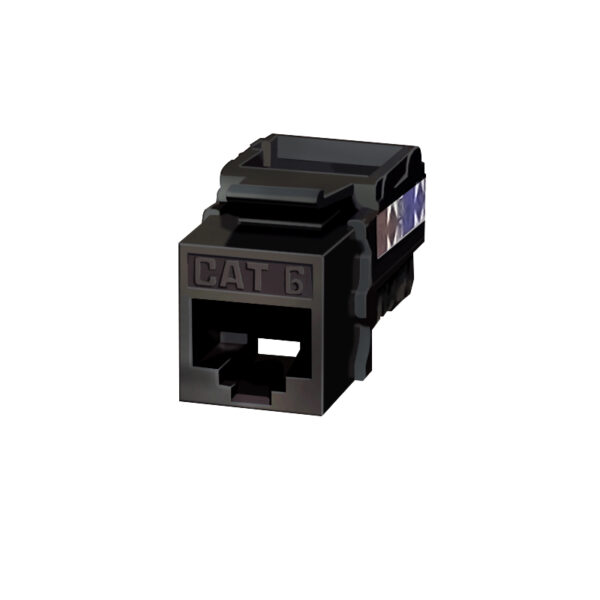 Cat 6 RJ45 Jack - Black