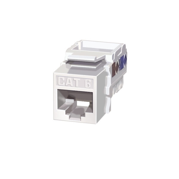 Cat 6 RJ45 Jack - White