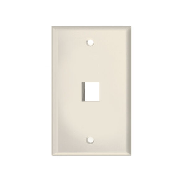 High-Impact Faceplate - 1 Port Ivory