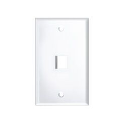 High-Impact Faceplate - 1 Port White