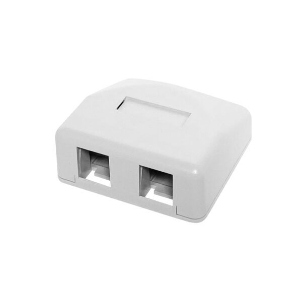 Surface Mount Boxes - 2 Port White